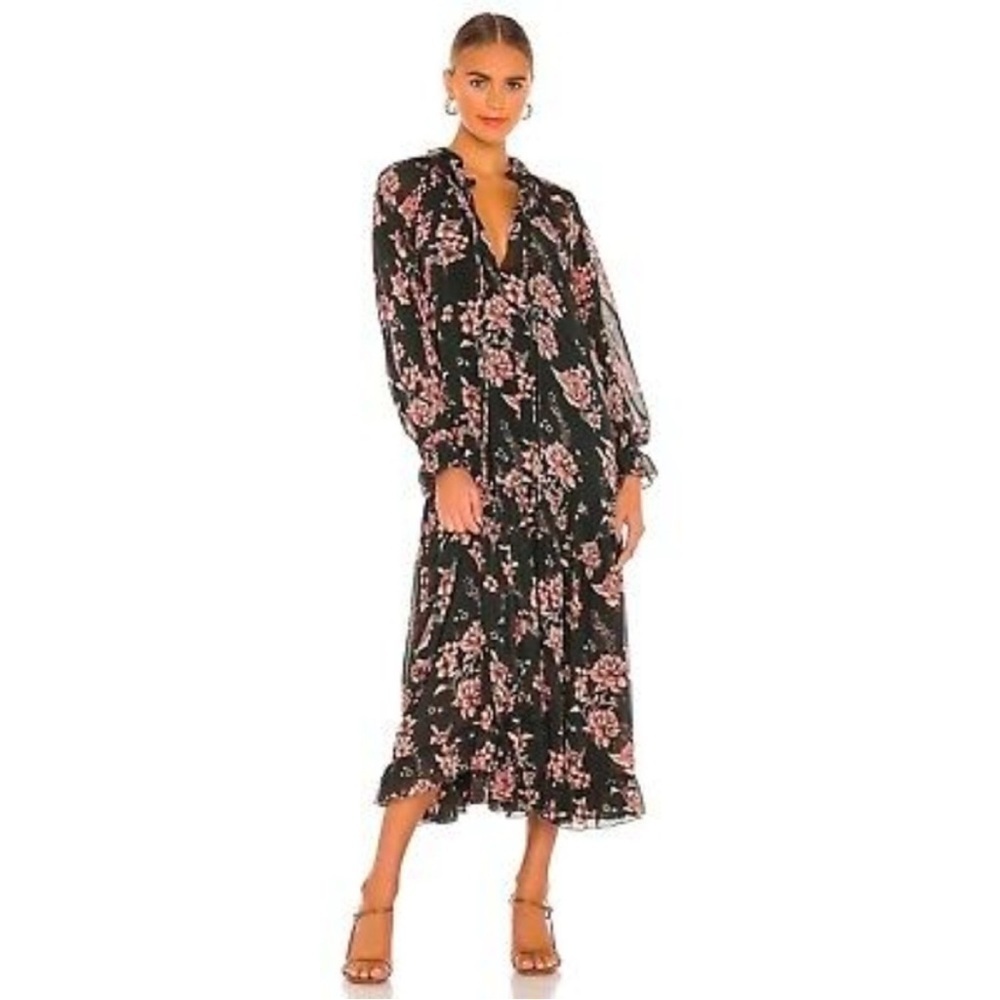 Free People Feeling Groovy Maxi Dress Forest
Combo Tiered Flowy Fairy M